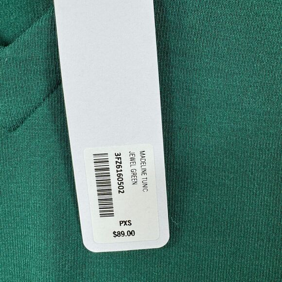 Soft Surroundings Madeline Tunic Women's Extra Small Petite Jewel Green Relaxed - Picture 4 of 9